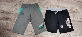 Chlapecké kalhoty a kraťase vel 152,158, - 8