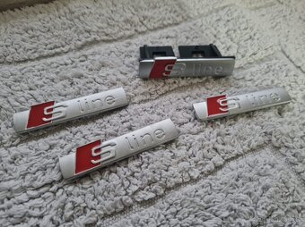 Cierne a sive Napisy S-LINE pre AUDI - 8