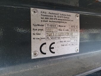 Vlek za traktor 3,5 - 8