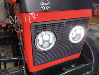 Zetor přední LED světla 143mm 5,75' (angel eyes) - 8