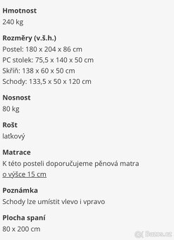 Multifunkfční patrová postel - 8