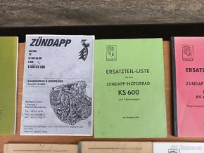 Zündapp K800, KS 601, K 500 atd - seznamy dílů, návody atd - 8