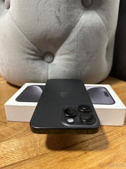 iPhone 15 PRO MAX ★ černý titan 256GB po záruce, vč. Krabice - 8