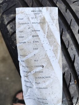 Letní sada ALU KOLA 6,5Jx16H2 ET42, NEXEN 205/55 R16 91V (6m - 8