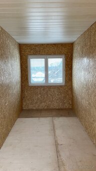 Stavební Buňka 6 x 2.2 m, Nová,bílá,zateplená,plast okno - 8