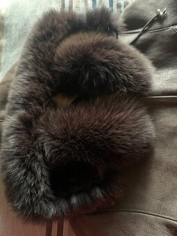 Prodam dámský kabát semiš+liška limec - 8