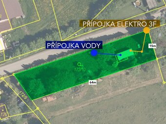 Prodej stavebního pozemku 942m2 v Perná - 8