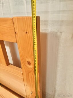 Dřevěná manželská postel 160x200 - 8