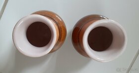 keramické vázičky - 2 kusy - 8