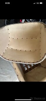 Starožitný kočárek perak - 8