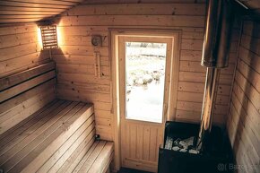 Tradiční roubená finská sauna - 8