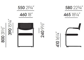 Kancelářská židle - Vitra Visavis (PC 8 600,-) 4ks - 8