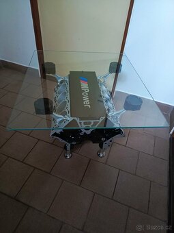 Konferenční stolek z bloku motoru V8. - 8