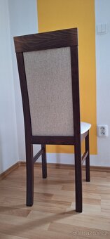 Kvalitní dřevěné čalouněné židle 2ks - 8
