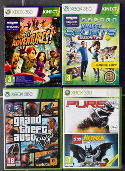 Xbox 360 (500 GB) + Kinect, ovladač, hry - 8