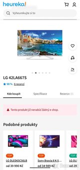 3D LG TV LED Smart 106cm Bílá + Blue-Ray - 8