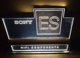Rarita Originální světelná reklama Hifi Sony ES - 8