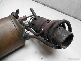 Starý mosazný hořák letlampa D.R.G.M. 34 cm - 8