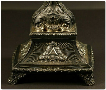 Stříbrná monstrance z 19. století, ostensorio - 8