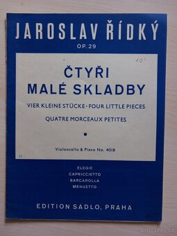 JAROSLAV ŘÍDKÝ – kolekce not - 8