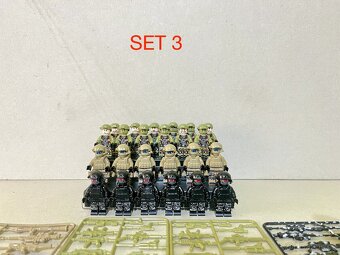 Figúrky S.W.A.T a iné - (16ks) typ lego + zbrane - 8