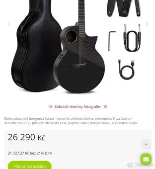 NOVÁ ELEKTOAKUSTICKÁ KYTARA ENYA X4 ACOUSTIC PRO ZÁRUKA - 8