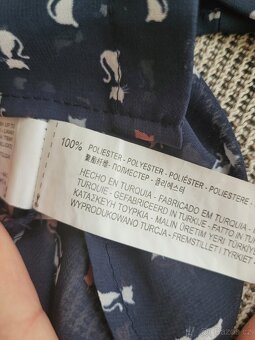 Dámská halenka s kočkami zn. Zara, vel. M - 8