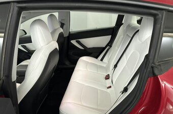 Tesla Model 3 red 2021 refresh, bílý int. Long Range SoH 93% - 8