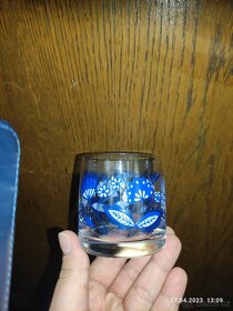 Retro modré skleničky - 8