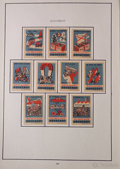 Album zápalkových nálepek 1945 - 1958 č.5 - 8
