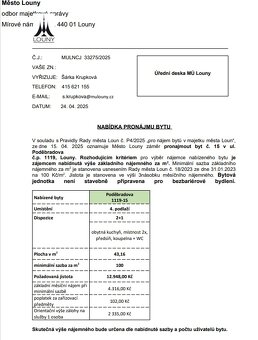 Městský byt Poděbradova 1119, Louny - 8
