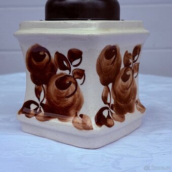 Zdobený keramický mlýnek na kávu - 8