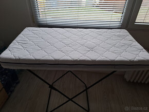 Dětská postýlka+materace+prostěradla+látkové zábr.+kapsář - 8