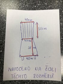 Potah na taburet nebo sedák židle - 8