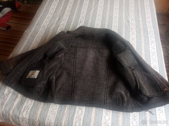 Pánská kožená bunda vyteplená - 8
