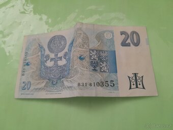 PAPÍROVÁ DVACETIKORUNA PAPÍROVÁ 20 VIZ FOTO IHNED K PRODEJI - 8