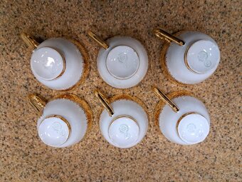 Luxusní porcelánová sada ČSSR – 6+6+mlékovka+cukřenka - 8