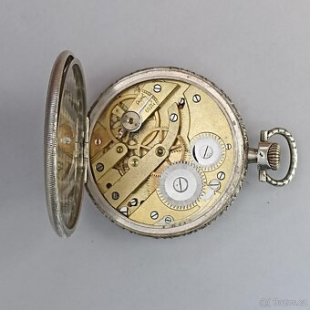 Velmi staré stříbrné kapesní hodinky DANUBIA. ag, stribro - 8