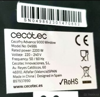 Horkovzdušná fritéza Cecotec Cecofry Advance - 8