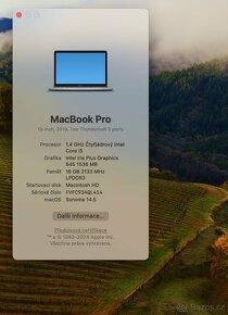 Macbook PRO 13, 2019, 16GB, čtyřjádro - 8