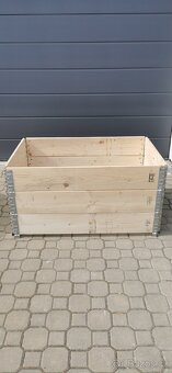 Vyvýšené záhony - NOVÉ stohovatelné ohrádky 120x80x20cm - 8