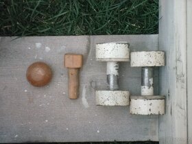 Kolébka dřevěná retro, slamníček a záclonka, 10 x foto - 8
