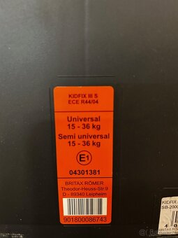 Dětská sedačka Brittax Römer KIDFIX III S - 8