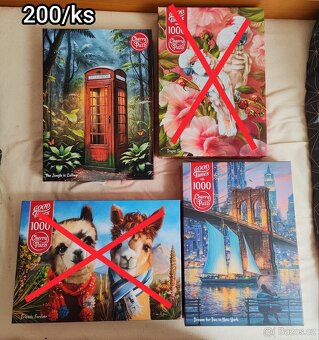 Různé puzzle 500, 1000 dílků - 8