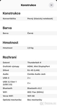 Herní notebook Rtx 3080, 64Gb RAM - 8