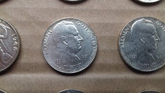 Stříbrné pamětní výroční mince 100 Kčs Stalin Gottwald Únor - 8