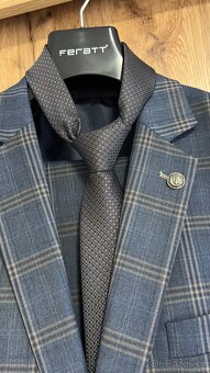 Prodám nový pánský oblek značky FERATT - 8