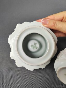 Sada neobvyklého porcelánu svícen+váza Bareuther Waldsassen - 8