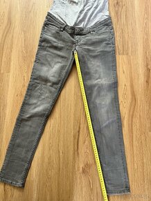 Set těhotenské oblečení jeans kalhoty trička svetr 36S - 8