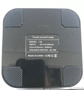 Noční světlo Bluetooth reproduktor, LED stmívatelná noční do - 8
